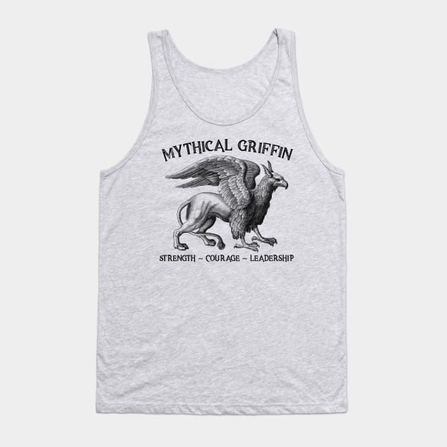 Mythical Griffin - Strength - Courage - Leadership Tank Top by YouthfulGeezer